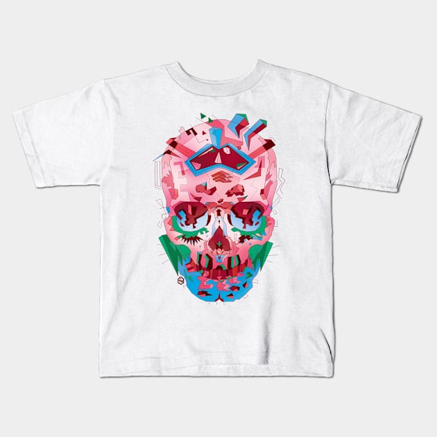 Pink Skull. Cosmo 26 Kids T-Shirt by typohole